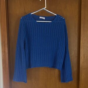 Sage Women's Blue Sweater